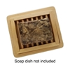 African Black Soap Bar Size (dish not included)