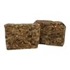 African Black Soap Bar Unwrapped
